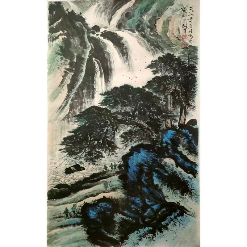黎雄才 泼彩山水AE3077