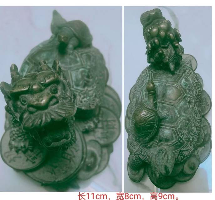 古代青铜器子母神龟