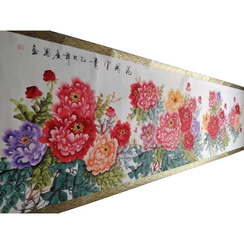 张广恩花开富贵牡丹长卷AC1177