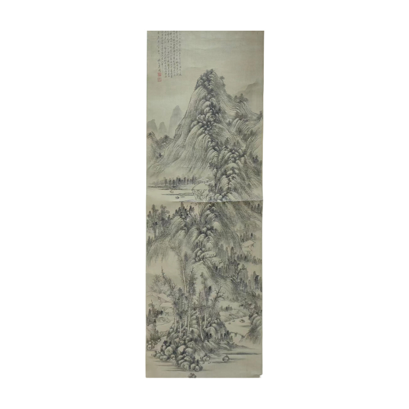 浅绛山水立轴AC6904