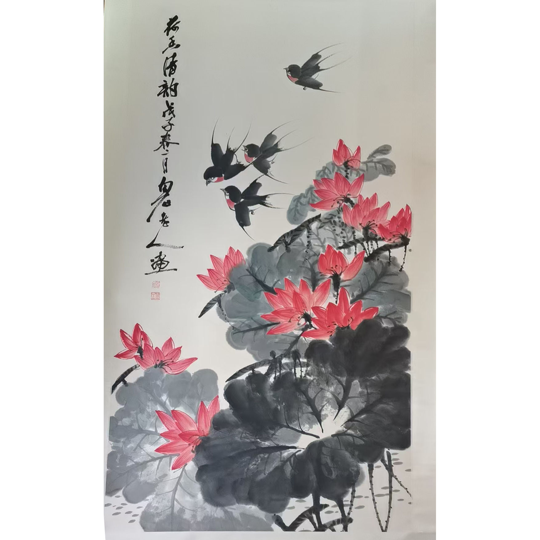 齐白石  荷香清韵   AD2734