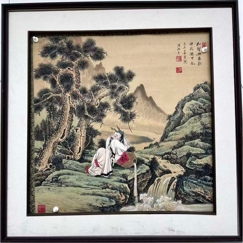 松泉醉仙人物画AC1213