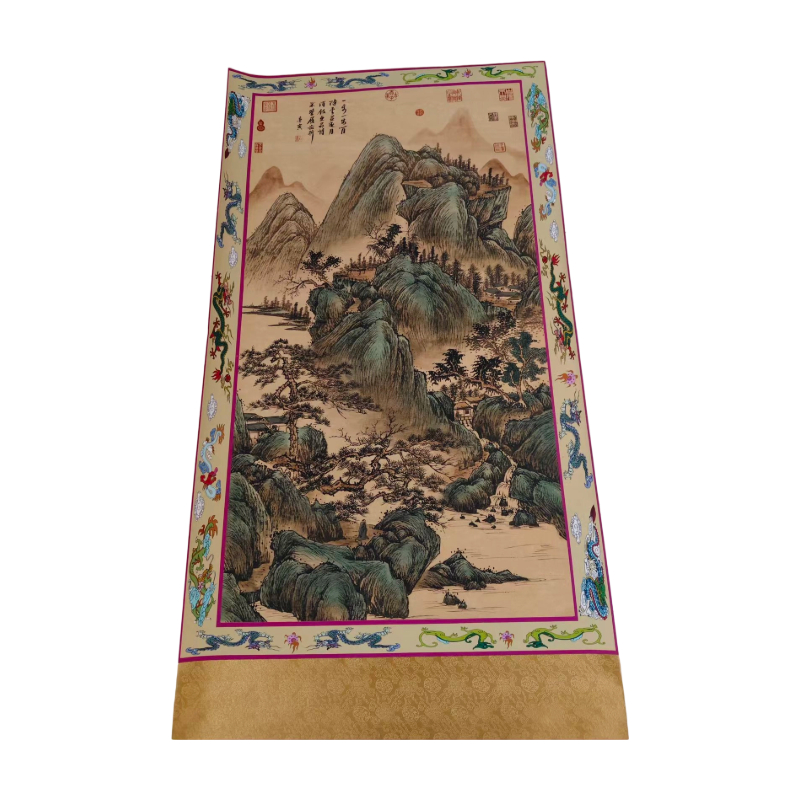唐寅青山绿水立轴AC1298