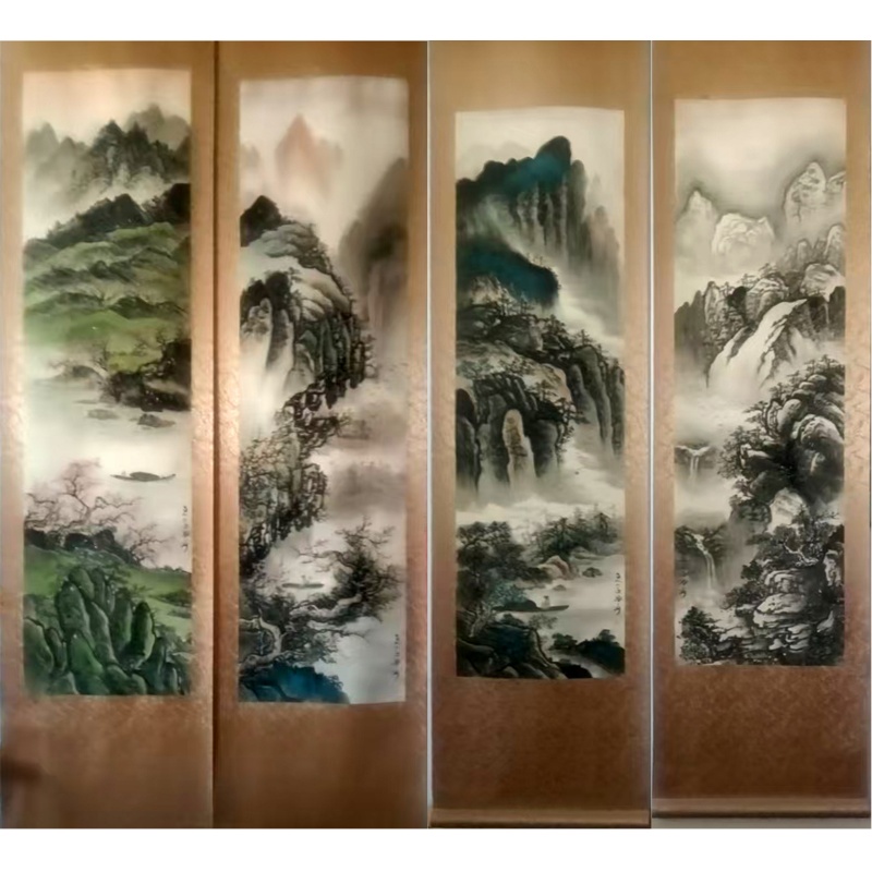 张大千 山水四条屏AG2713