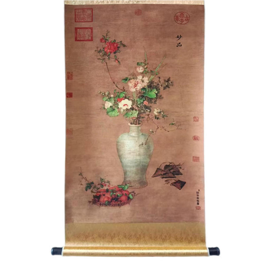 郎世宁  岁朝清供图  AD10234