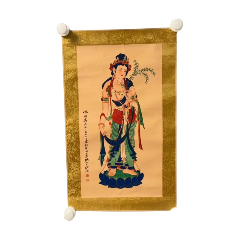 敦煌壁画唐大士像AC1366