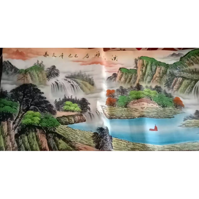 溪山雅居彩墨山水图AK2103