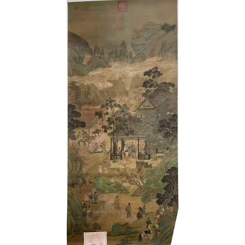 仇英 十八学士登瀛洲图轴AG2814