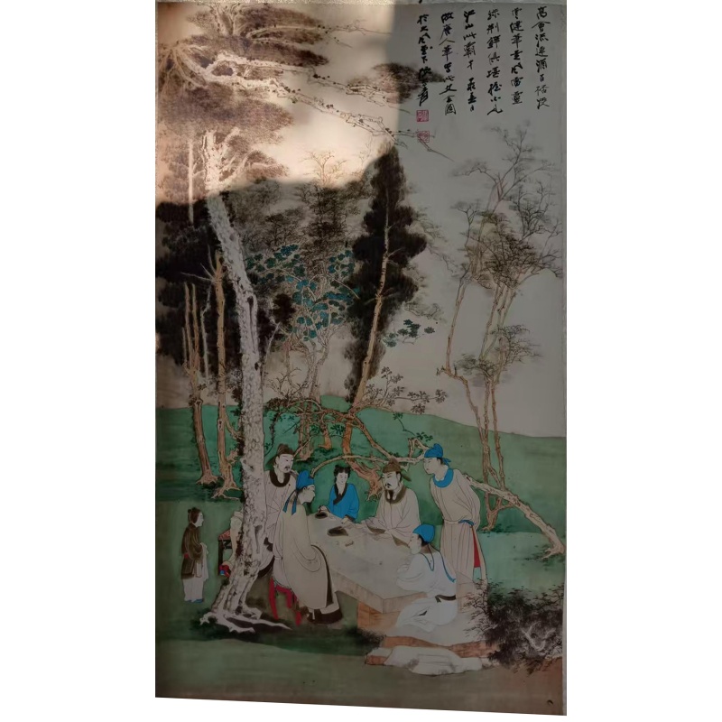 张大千人物山水AB5995